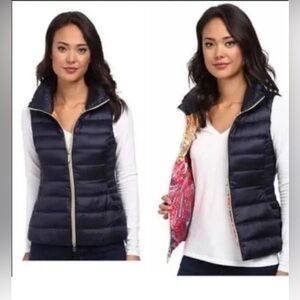Lilly Pulitzer Allie Packable Down Filled Puffer Vest Size M